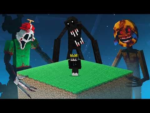 Surviving Minecraft Mysterious Chunck With every horror Mod