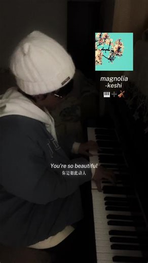 给magnolia加了一段小提琴 #keshi #magnolia #钢琴 #cover