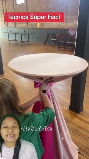 Easy technique for tables! 🎀😍💞.. #eventdesign #decorators #fabricdecorations #diyparty