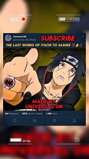 Itachi's last speech to Sasuke 😭💯🥀|| #subscribe #viralshort .