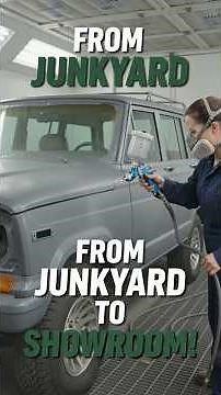 From Junkyard to Showroom! 1991 Jeep Grand Wagoneer Full Restoration 🔥#viralshorts