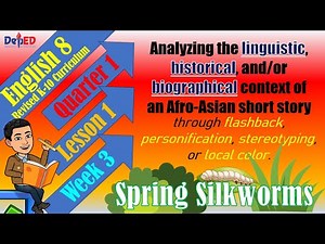 ENG8-LINGUISTIC,HISTORICAL,BIOGRAPHICAL CONTEXT-FLASHBACK,PERSONIFICATION,STEREOTYPING,LOCAL COLORS