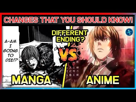 Death Note:- Top 10 MAJOR Differences Between Anime & Manga