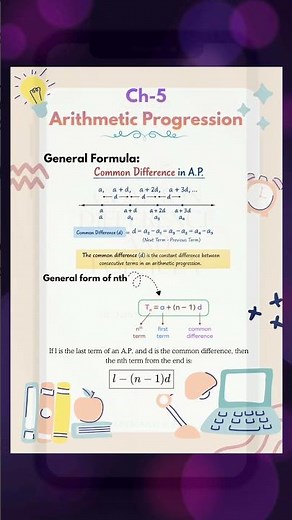 Ch 5: Common Difference (d) Formula | Arithmetic Progression | Class 10 Maths