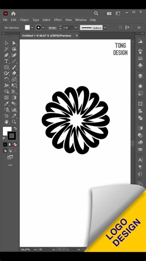Creative logo design ideas using Adobe Illustrator and CorelDRAW #logodesign #patternbrush