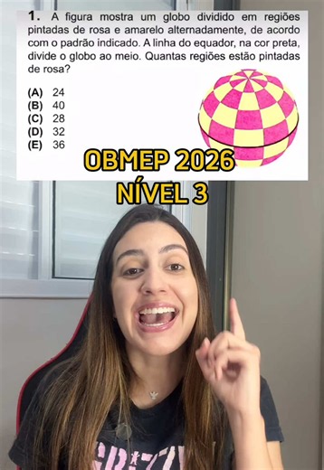 QUESTÃO MAIS FÁCIL DA OBMEP 2026? 👀 . . . . #professora #professores #aprendanotiktok #obmep #escola