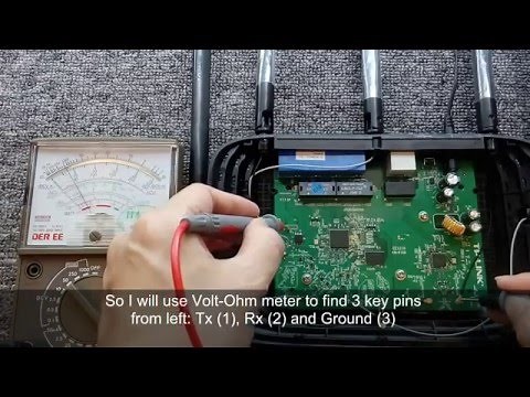 How to find Tx Rx and Gnd serial pinout for routers using multimeter