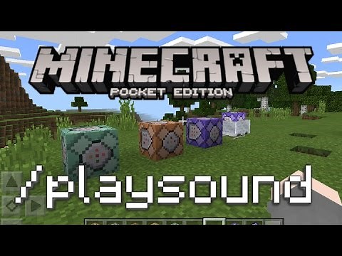 Minecraft PE - How To Use The Playsound Command For Mobs!