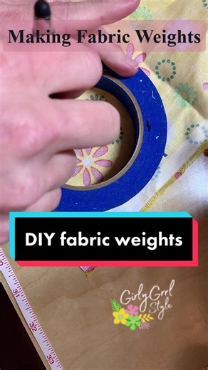 Easy diy fabric weights from scraps #fabricweights #sewingtutorial #sewingcommunity #easysewingproject #sewistoftiktok #sewingtools #5minutecrafts