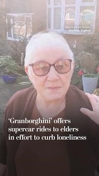 ‘Granborghini’ offers supercar rides to elders in effort to curb loneliness