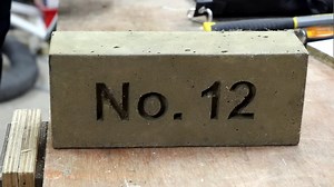 Making A Concrete Sign