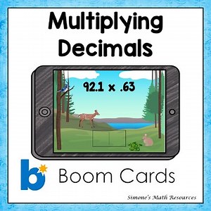 Multiplying  Decimals  Digital Interactive Boom Cards