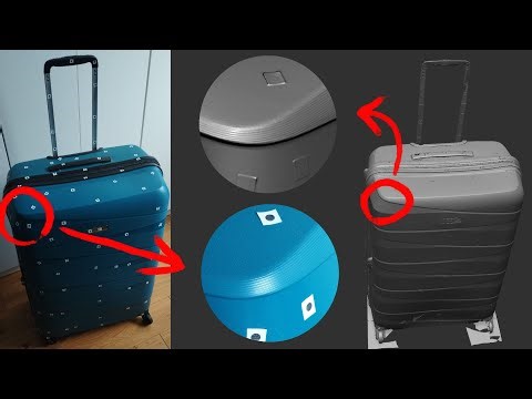 The suitcase 3d scan made in DIY structured light scanner