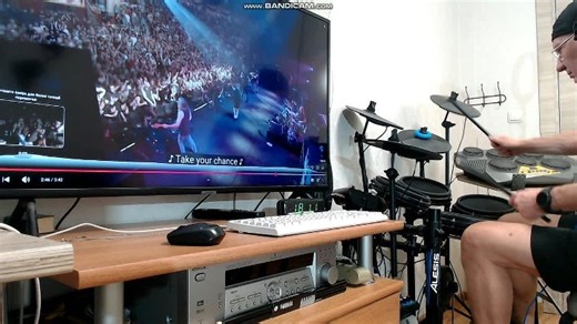 AC-DC - Rock n Roll Damnation Live 2003. ( Проклятие рок-н-ролла ) DRUMCOVER KUZMA