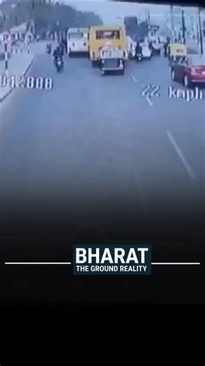 Bharat The Ground Reality on Instagram: "⚠️ HORROR ON CAMERA: Auto Crushed Between Buses 😱 A tragic accident at Rupali Square, Bhubaneswar. A speeding 'Ama Bus' failed to brake at a Red Light, crushing a 62-year-old auto driver against a school bus. He died on the spot. One mistake = One life gone. Who is responsible for these reckless city buses? 👇 DEBATE: Are City Bus drivers becoming too dangerous in your city? Tell us in comments. #Bhubaneswar #Odisha #RoadAccident #AmaBus #CCTVFootage #Ro