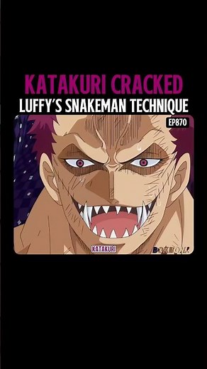 Katakuri Cracked Luffy Snakeman Gear 4 Technique #onepiece #shorts haki, future sight