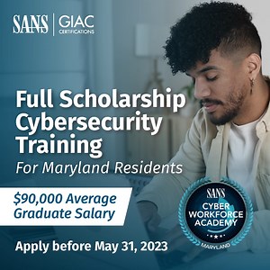  #DYK: Did you know that there are 500k+ #Cybersecurity jobs open across the US? If you are a #Maryland resident, you have a unique opportunity to start or change your career path with FREE training to gain these in-demand skills. ✍️ The application window closes next week. Apply now: https://www.sans.org/u/1oz1 #CyberWorkforce #CareerTraining #CertifyGIAC | SANS Institute | Facebook