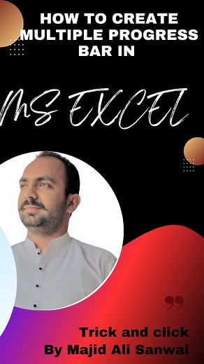 7.8K views · 107 reactions | How to Create Multiple Progress Bar in Excel || USe of Counta function and Conditional Formatting #excel #exceltips #excelviral #excelreels #excelshorts #progressbarinexcel | Trick and click | Facebook