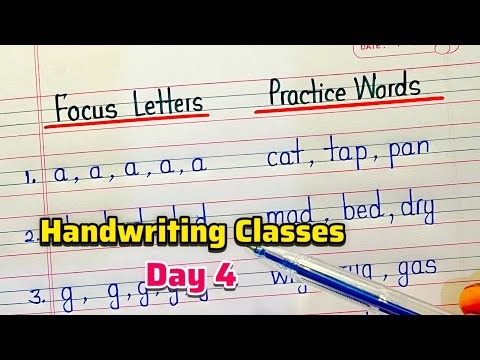 Handwriting Class Day 4 | Handwriting practice | How to improve handwriting | English Writing