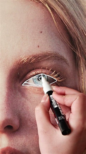 How to draw angel eyes 😇 BEST METHOD