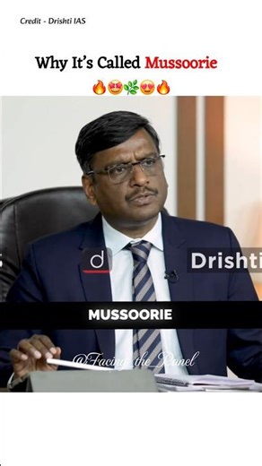 Why It's Called Mussoorie 🔥|Upsc Mock Interview|| Upsc Motivation #upsc #upscmotivation #shorts