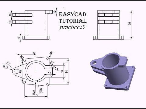 Creo Parametric Basic Part Modeling Practice 5 Tutorial For Beginners