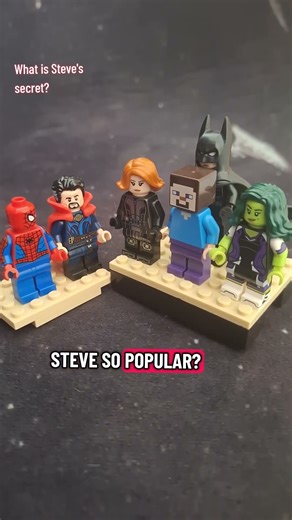 Why is Minecraft Steve so popular then? #legominecraft #minecraftmemes