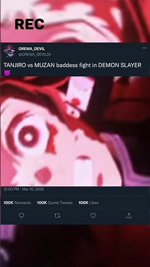 (TANJIRO VS MUZAN The most epic and intense battle )
