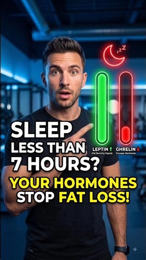 Sleeping Less Than 7 Hours? You're Blocking Fat Loss 😴🔥