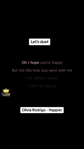 Duet Challenge: Olivia Rodrigo - Happier Karaoke