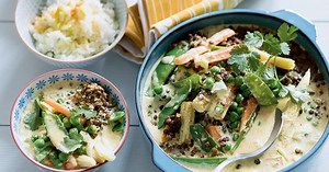 Curry de légumes au lait de coco épicé