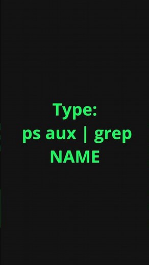 Find any process — ps aux | grep ⚡