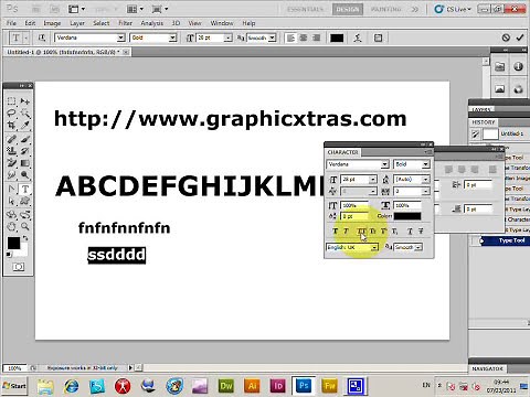 How To Set CAPS LOCK / UPPERCASE / caps off in Photoshop