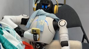 Entertaining compilation of robots dancing, playing, and performing across the CES floor