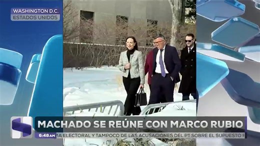 🚨 Encuentro clave en Washington La líder venezolana y ganadora del Nobel, María Corina Machado, sostuvo una reunión a puerta cerrada con el secretario de Estado, Marco Rubio, en la sede del Departamento de Estado en Washington D.C. 👉 El encuentro ocurre apenas dos semanas después de que Machado se reuniera con el presidente Donald Trump. 👉 Rubio señaló que la opositora podría formar parte de una futura transición política en Venezuela. Anna Lu con la información en #PrimeraLínea | Azteca Noti