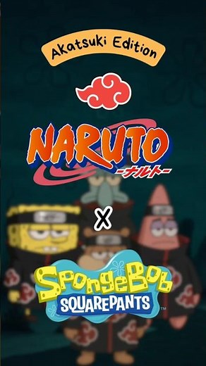 Naruto X SpongeBob Akatsuki edition 🔥 #fyp #fypシ゚viral #naruto #anime