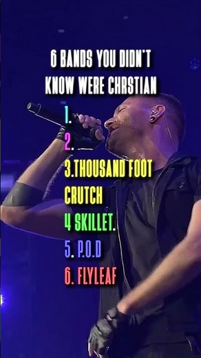 6 BANDS YOU DIDNT KNOW WERE CHRISTIAN🤘✝️