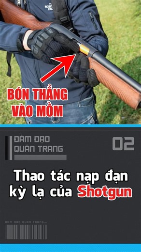 Shotgun's peculiar reloading mechanism