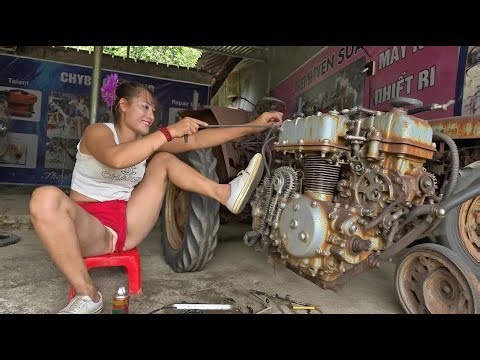 Unbelievable! 18-Year-Old Genius Girl Fixes a Vegetable Cutting Machine with a Burnt-Out Motor