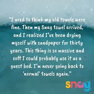 Say goodbye to the morning "towel gap" dance! 🙅‍♀️ Introducing a game-changing solution for busy commuters like you: A massive 2.2m long towel that wraps around twice, saving you time and hassle in your AM routine. Made from premium Aegean cotton, it's thick, absorbent & ridiculously soft - making mornings easier one wrap at a time. #NoMoreTowelGap | Snag Tights