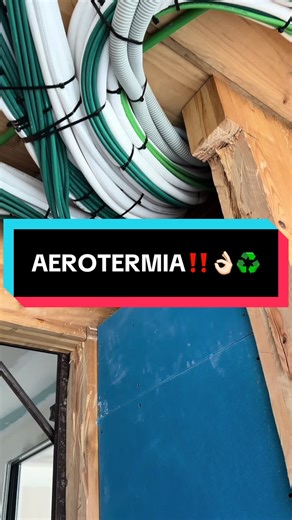 Aerotermia!!! #electricidad #electricista #obra #energia #trabajo