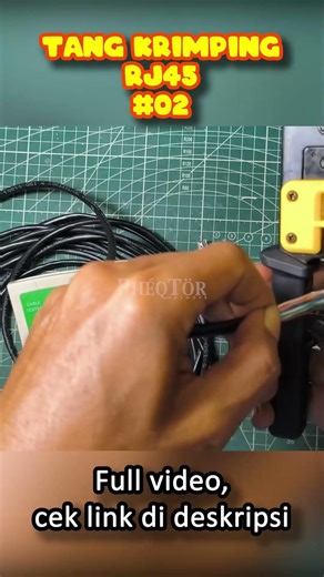 Tang Krimping RJ45 Ver 02 #crimpingtool #krimping #rj45 #tang #jaringan #cat5 #cat6 #lan #ethernet