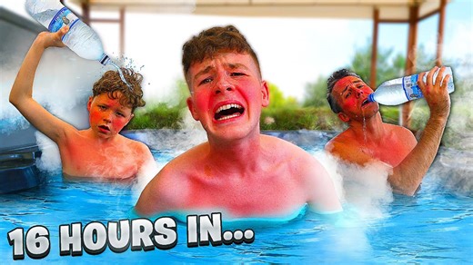 Last person to leave hot tub wins ten thousand dollars in crazy challenge