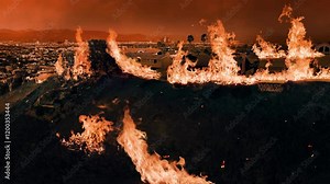 Intense fires spread across Los Angeles in 2025, destroying properties and threatening local ecosystems