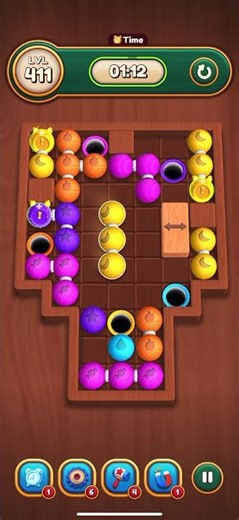 Rolling in Holes Level 411 Walkthrough