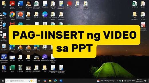 Pag-iINSERT ng VIDEO sa Powerpoint Presentation P.S. Para po sa mga bago po nating mga teachers at students na hindi pa pamilyar 😌 | Sir Dhe