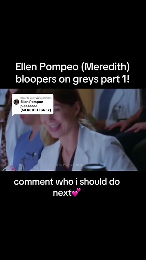 Meredith Grey Bloopers on Grey's Anatomy Part 1