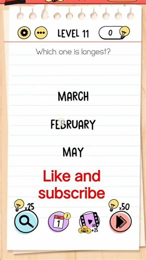brain test: trickly puzzle level 11 🎮😱🥵