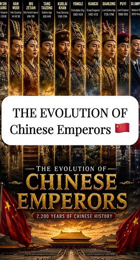 The Evolution of Chinese Emperors 🇨🇳