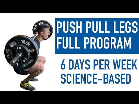 BEST Science-Based PUSH PULL LEGS Split | FULL PROGRAM Explained (6 Days per Week) Intermediate+